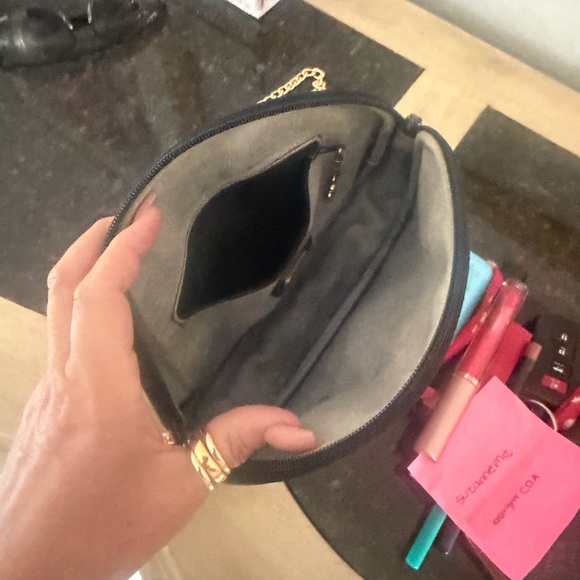 💯Gucci Blue and Beige Crossbody Bag with Gold Accents Rare - Picture 10 of 12